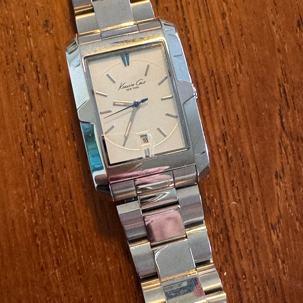 Kenneth Cole Silver Rectangular Watch - image 3